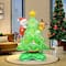 Wizardi 60" x 36" Christmas Tree Standing Foil Balloon Décor